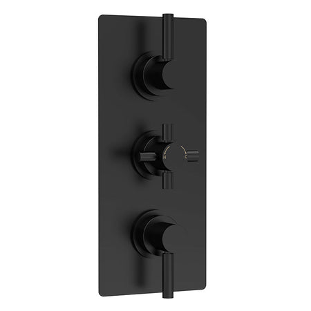 Hudson Reed Tec Pura Thermostatic Shower Valve With Diverter (2 sizes, Matt Black) - Brandnew Bathroom