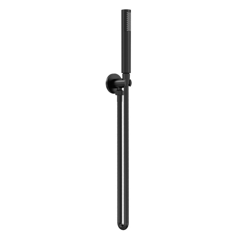Nuie Shower Accessories Outlet Elbow, Parking Bracket, Flex and Handset (2sizes, 2 styles, Matt Black) - Brand New Bathrooms