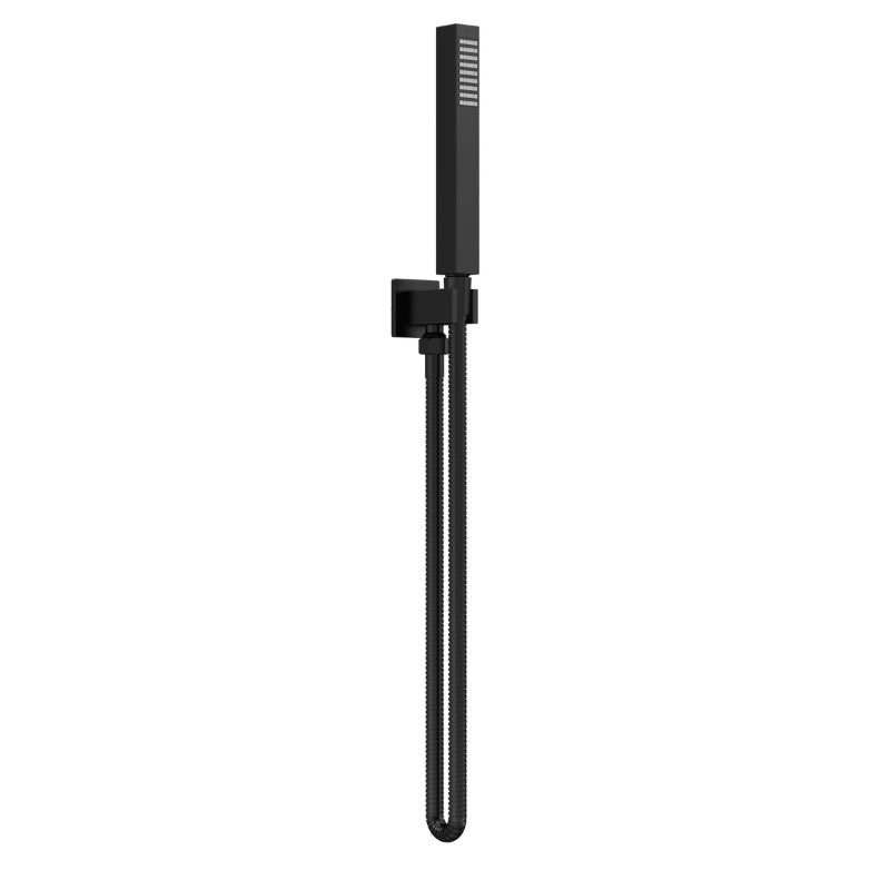 Nuie Shower Accessories Outlet Elbow, Parking Bracket, Flex and Handset (2sizes, 2 styles, Matt Black) - Brand New Bathrooms
