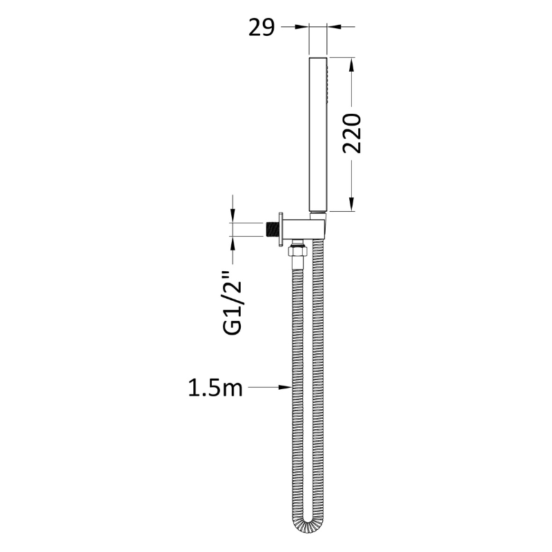 Nuie Shower Accessories Outlet Elbow C Wall Parking Bracket & Kitt (2sizes, 2 styles, Brushed Pewter) - Brand New Bathrooms