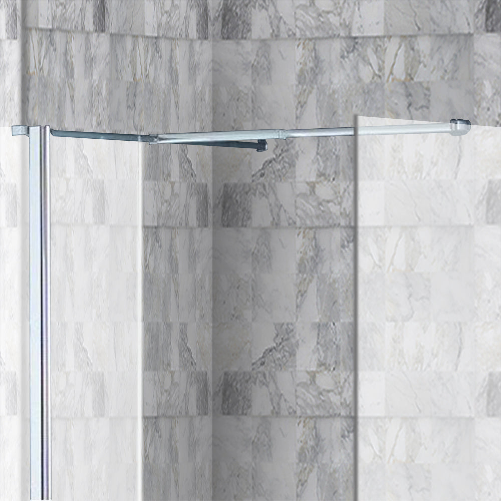 Brand New Bathrooms Wetroom Support Bar T Piece Connector (Chrome) - Brand New Bathrooms