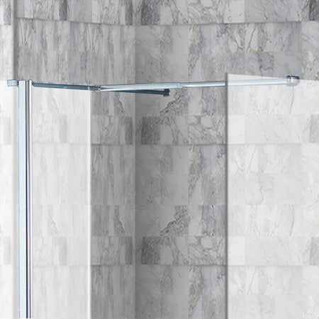 Brand New Bathrooms Wetroom Support Bar T Piece Connector (Chrome) - Brand New Bathrooms