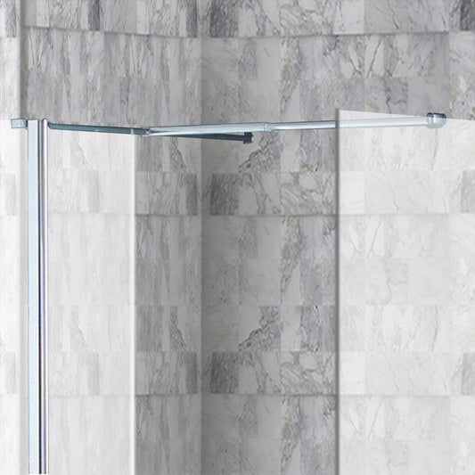 Brand New Bathrooms Wetroom Support Bar T Piece Connector (Chrome) - Brand New Bathrooms