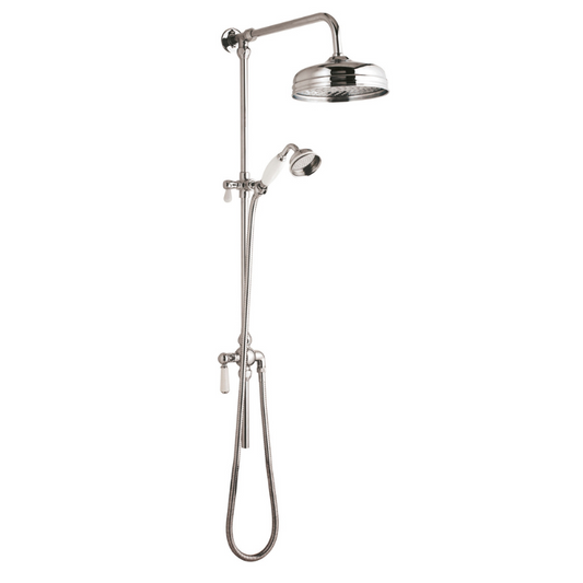 Nuie Shower Kits Rigid Riser Kit (1 size, Chrome) - Brand New Bathrooms