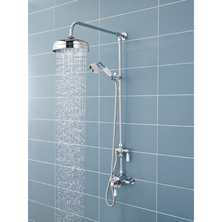 Nuie Shower Kits Rigid Riser Kit (1 size, Chrome) - Brand New Bathrooms