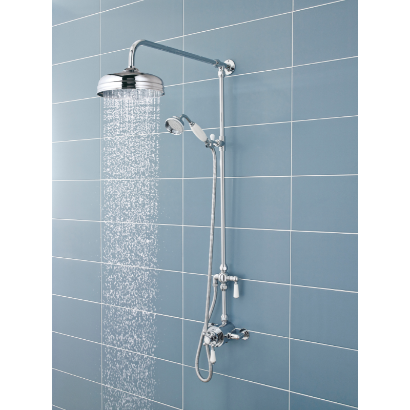 Nuie Shower Kits Rigid Riser Kit (1 size, Chrome) - Brand New Bathrooms