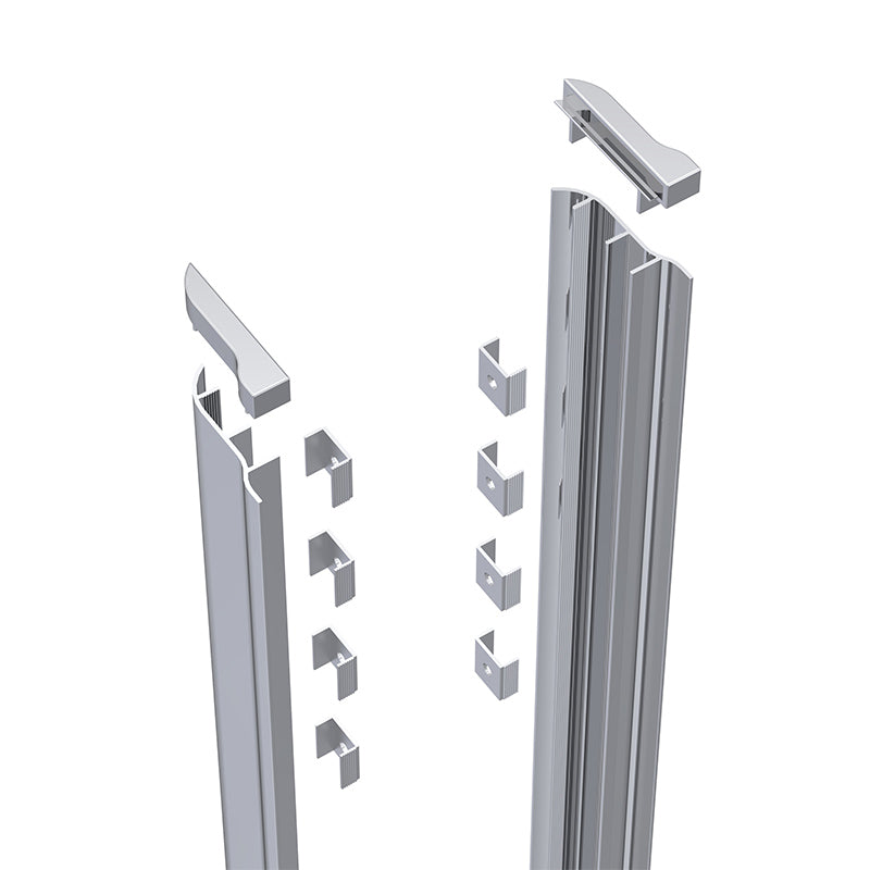 Nuie Pacific Enclosure Screw Cover Kit (1 size, Chrome)  - Brandnew Bathroom