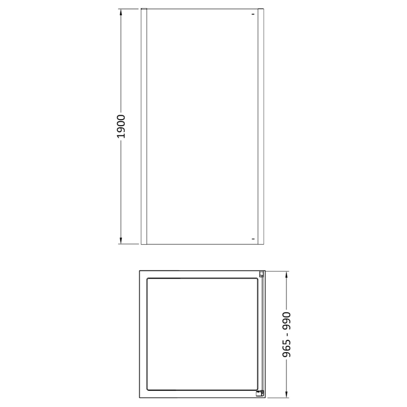 Nuie Lucie Side Panel (3 sizes, 3 colours) - Brand New Bathrooms