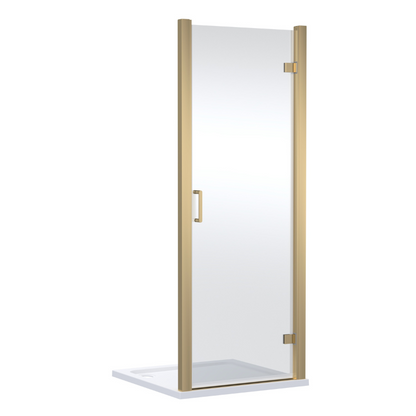 Nuie Lucie Hinged Shower Door (2 sizes, 3 colours) - Brand New Bathrooms