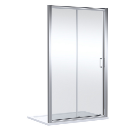 Nuie Lucie Sliding Shower Door (3 sizes, 3 colours) - Brand New Bathrooms