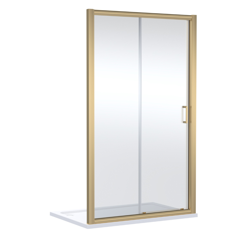 Nuie Lucie Sliding Shower Door (3 sizes, 3 colours) - Brand New Bathrooms