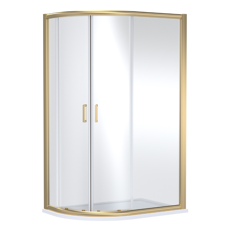 Nuie Lucie Offset Quadrant Shower Door (1 size, 3 colours) - Brand New Bathrooms