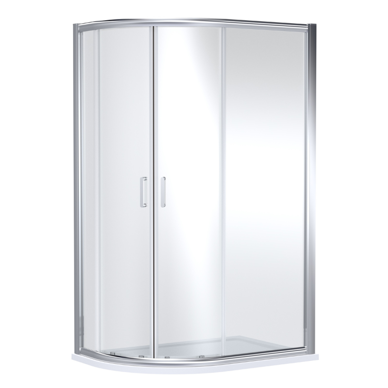 Nuie Lucie Offset Quadrant Shower Door (1 size, 3 colours) - Brand New Bathrooms