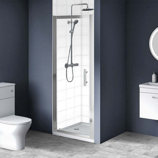 Brand New Bathrooms 6mm Pivot Shower Door (6 sizes, Chrome) - Brand New Bathrooms