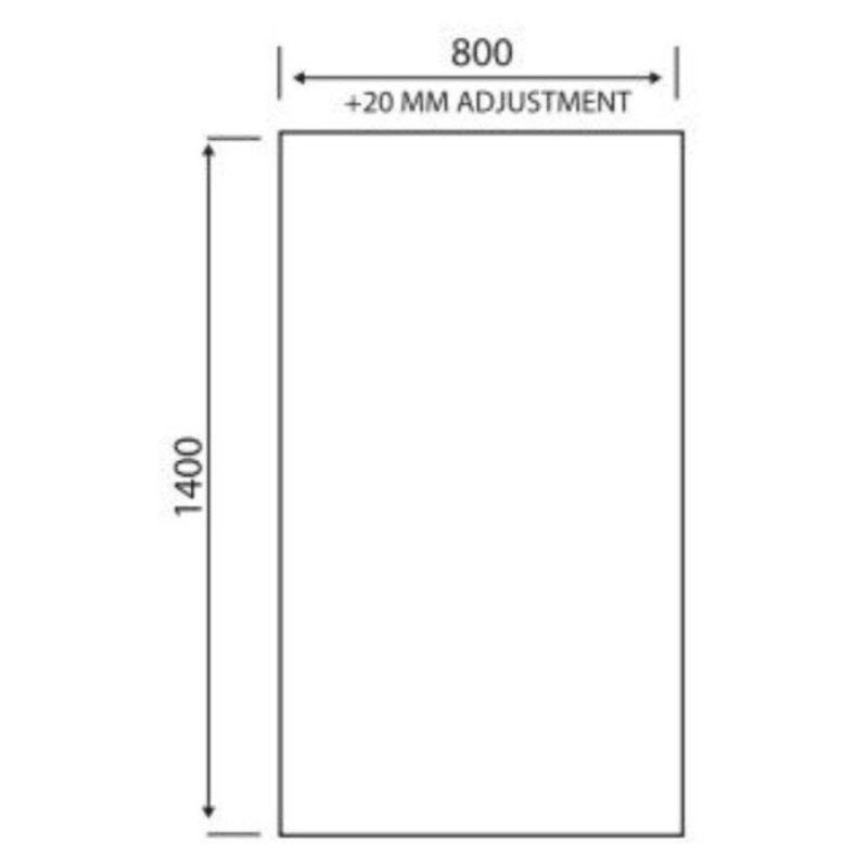 Aqua i 6mm Square Shower Bath Screen (1 size, 3 colours) - Brand New Bathrooms