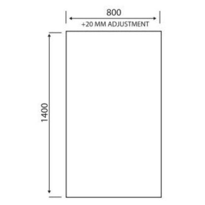 Aqua i 6mm Square Shower Bath Screen (1 size, 3 colours) - Brand New Bathrooms