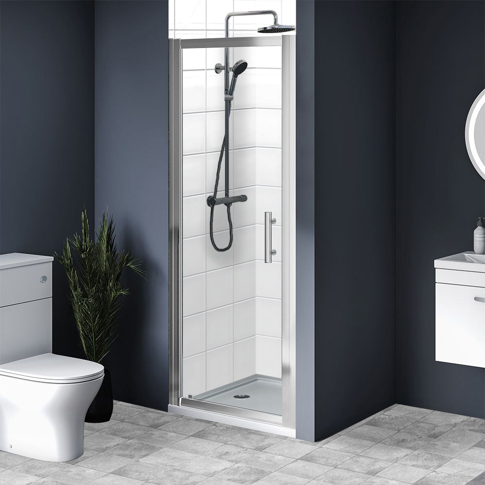 Brand New Bathrooms 8mm Pivot Shower Door (4 sizes, Chrome) - Brand New Bathrooms