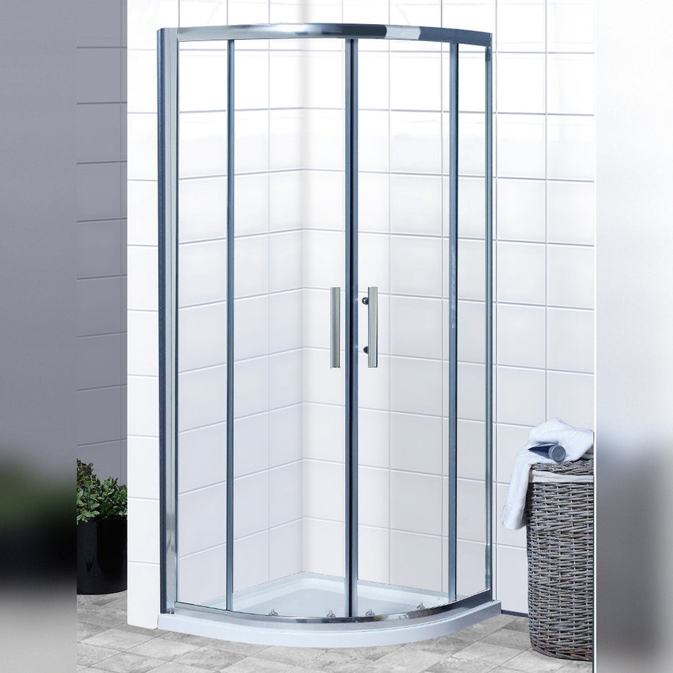 Brand New Bathrooms 6mm Value Quadrant Shower Enclosure (2 sizes, Chrome)