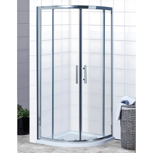 Brand New Bathrooms 6mm Value Quadrant Shower Enclosure (2 sizes, Chrome) - Brand New Bathrooms