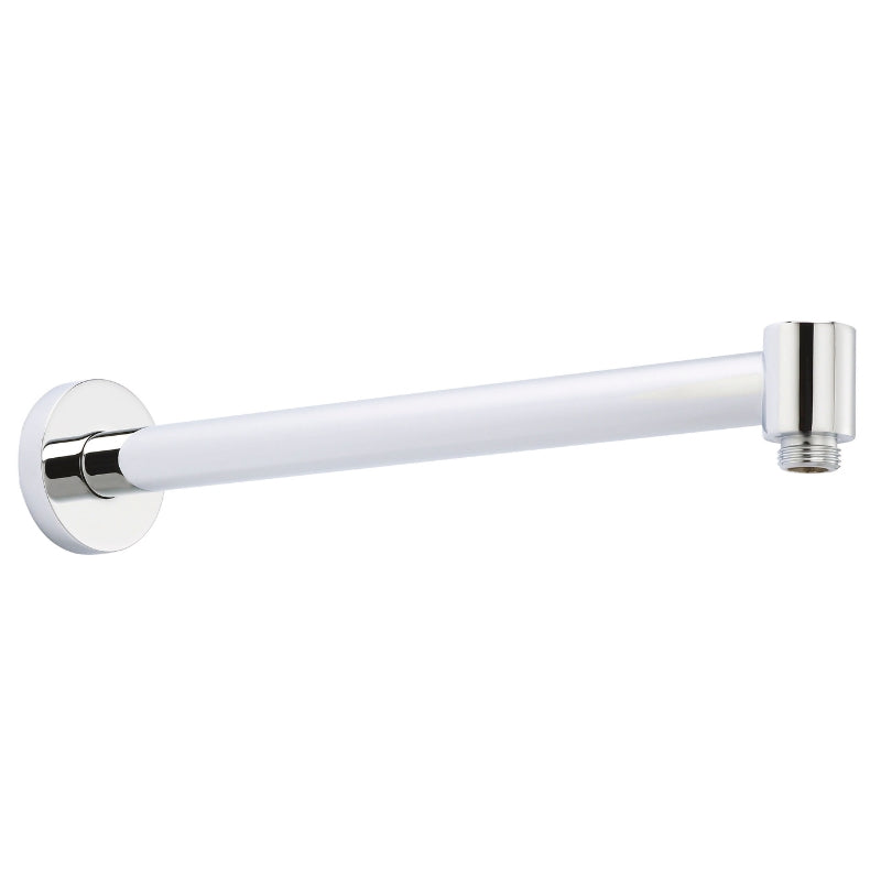 Nuie Straight Design Shower Wall-Mounted Arm (1 size, Chrome) - Brand New Bathrooms