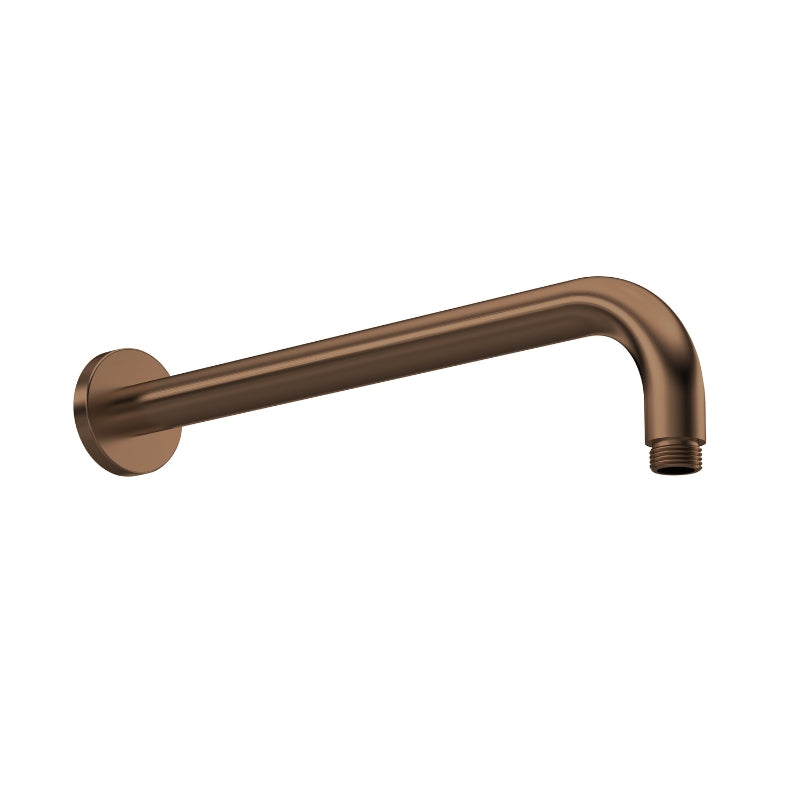 Nuie Fixed Shower Heads Wall-Mounted Arm (2 sizes, 4 colours) - Brand New Bathrooms