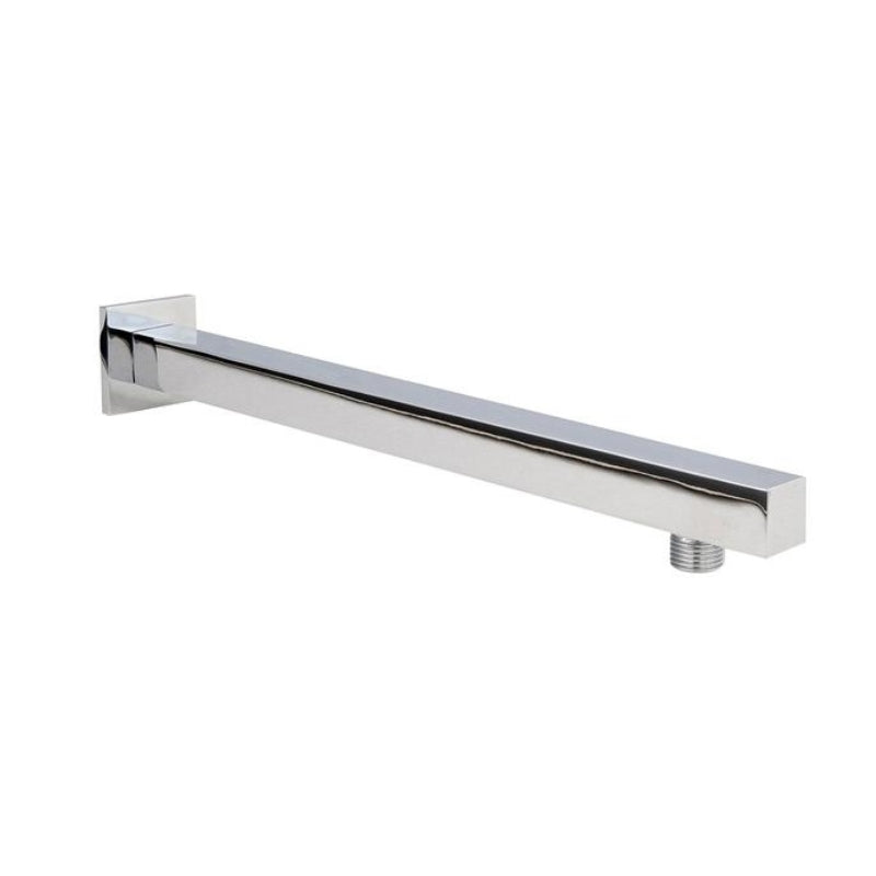 Nuie Square Wall Mounted Shower Arm (1 size, Chrome) - Brand New Bathrooms