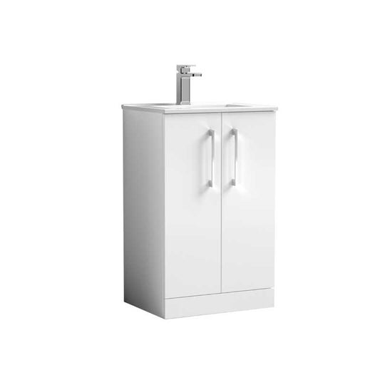Nuie Arno Floor Standing 2-Door Vanity & Minimalist Basin (1 size, 9 colours) - Brand New Bathrooms