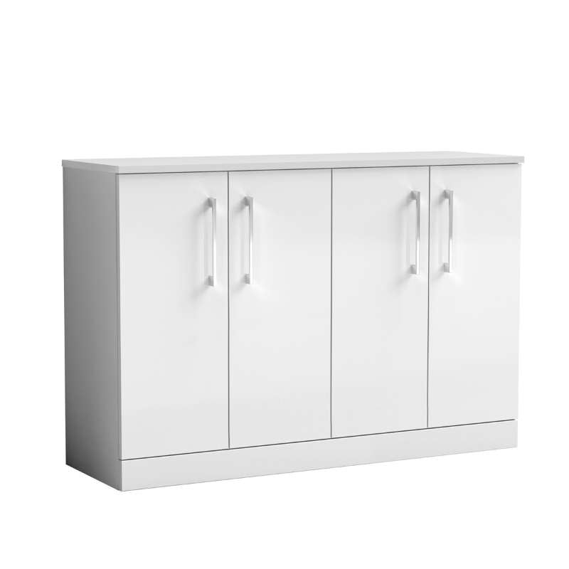 Nuie Arno Floor Standing 4 Door Vanity & Worktop (1 size, 9 colours) - Brand New Bathrooms