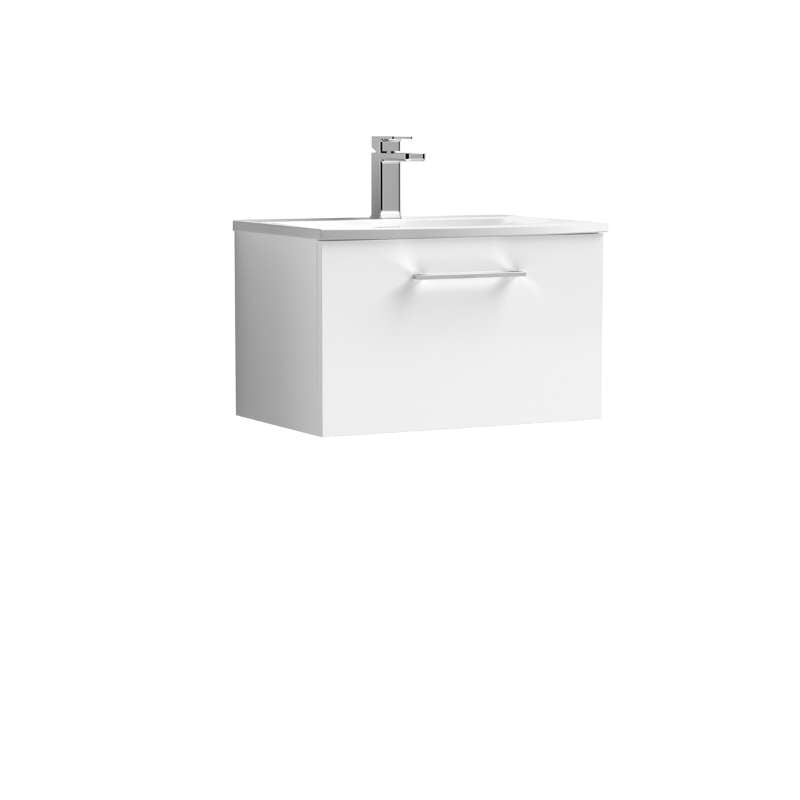 Nuie Arno Wall Hung 1 Drawer Vanity & Basin 4 (1 size, 9 colours) - Brand New Bathrooms