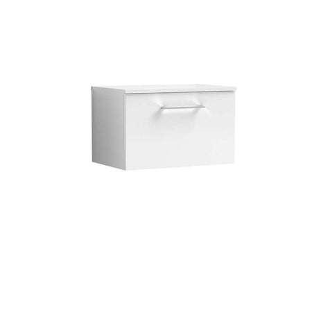 Nuie Arno Wall Hung 1-Drawer Vanity & Worktop (1 size, 9 colours) - Brand New Bathrooms