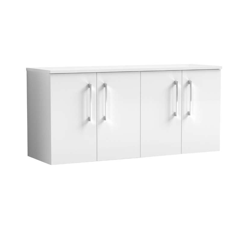 Nuie Arno Wall Hung 4-Door Vanity & Worktop (1 size, 8 colours) - Brand New Bathrooms