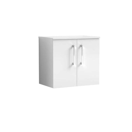 Nuie Arno Wall Hung 2-Door Vanity & Worktop (1 size, 7 colours) - Brand New Bathrooms