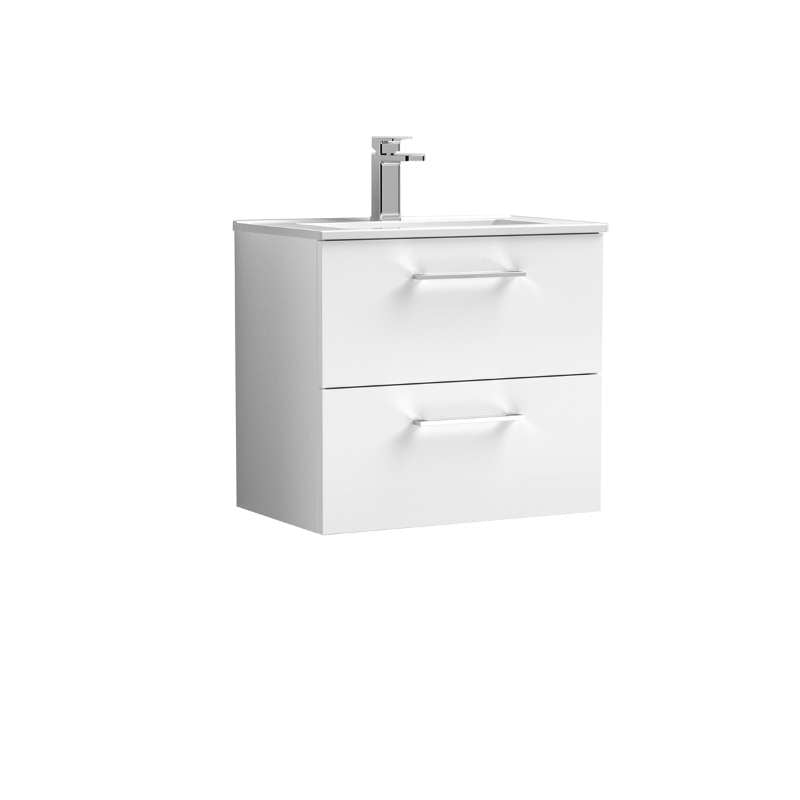Nuie Arno Wall Hung 2 Drawer Vanity & Basin 2 (1 size, 9 colours) - Brand New Bathrooms