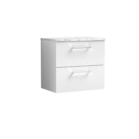 Nuie Arno Wall Hung 2-Drawer Vanity & Laminate (1 size, 2 styles, Gloss White) - Brand New Bathrooms