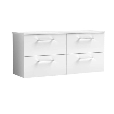 Nuie Arno Wall Hung 4 Drawer Vanity & Worktop (1 size, 9 colours) - Brand New Bathrooms
