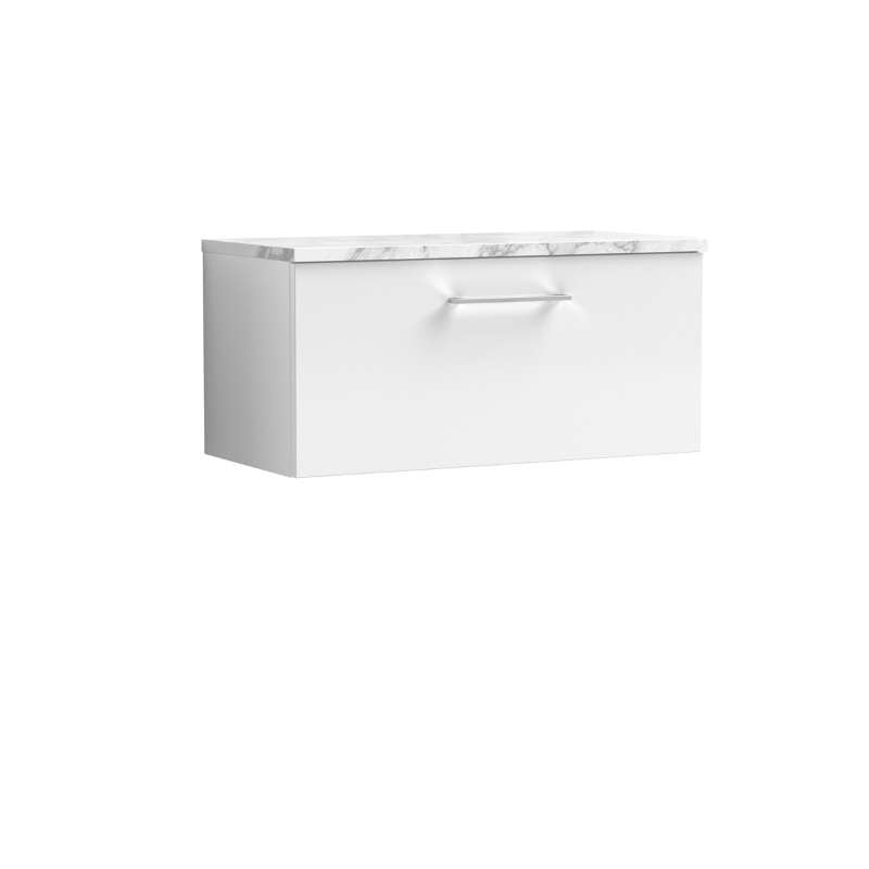 Nuie Arno Wall Hung Single Drawer Vanity & Laminate (1 size, 2 styles, 9 colours) - Brand New Bathrooms