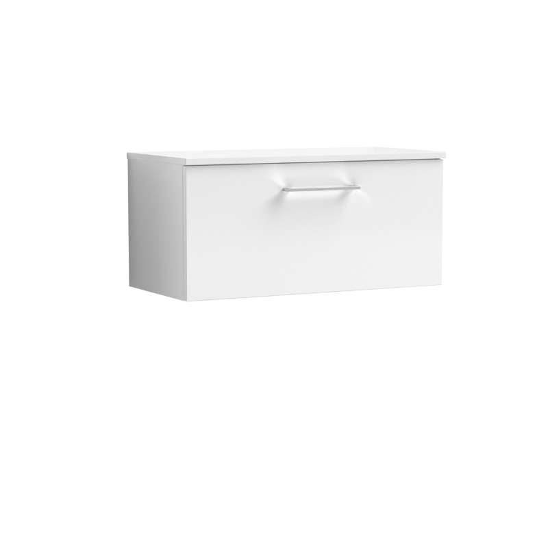 Nuie Arno Wall Hung 1 Drawer Vanity & Worktop (1 size, 9 colours) - Brand New Bathrooms