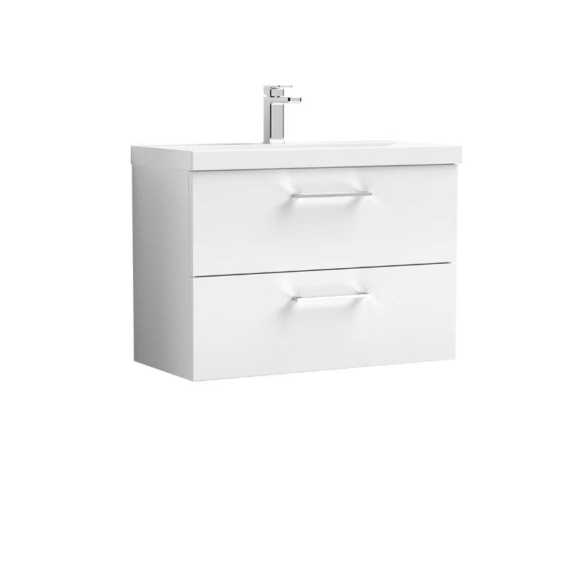 Nuie Arno Wall Hung 2 Drawer Vanity & Basin 1 (1 size, 9 colours) - Brand New Bathrooms
