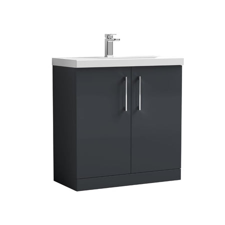 Nuie Arno Floor Standing 2-Door Vanity & Thin-Edge Basin (1 size, 9 colours) - Brand New Bathrooms