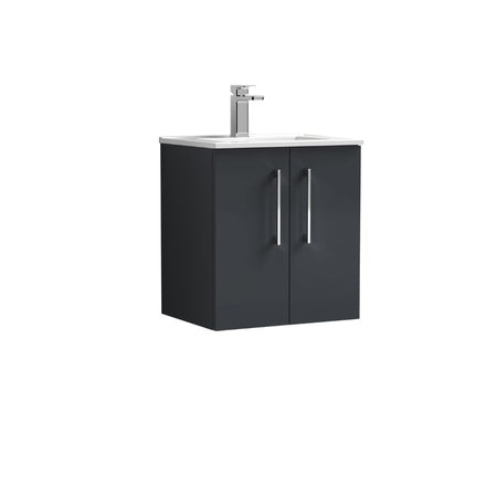 Nuie Arno Wall Hung 2-Door Vanity & Minimalist Basin (1 size, 9 colours) - Brand New Bathrooms