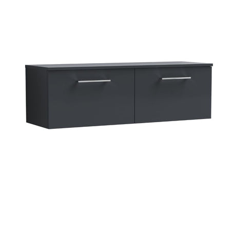 Nuie Arno Wall Hung 2 Drawer Vanity & Worktop (1 size, 9 colours) - Brand New Bathrooms