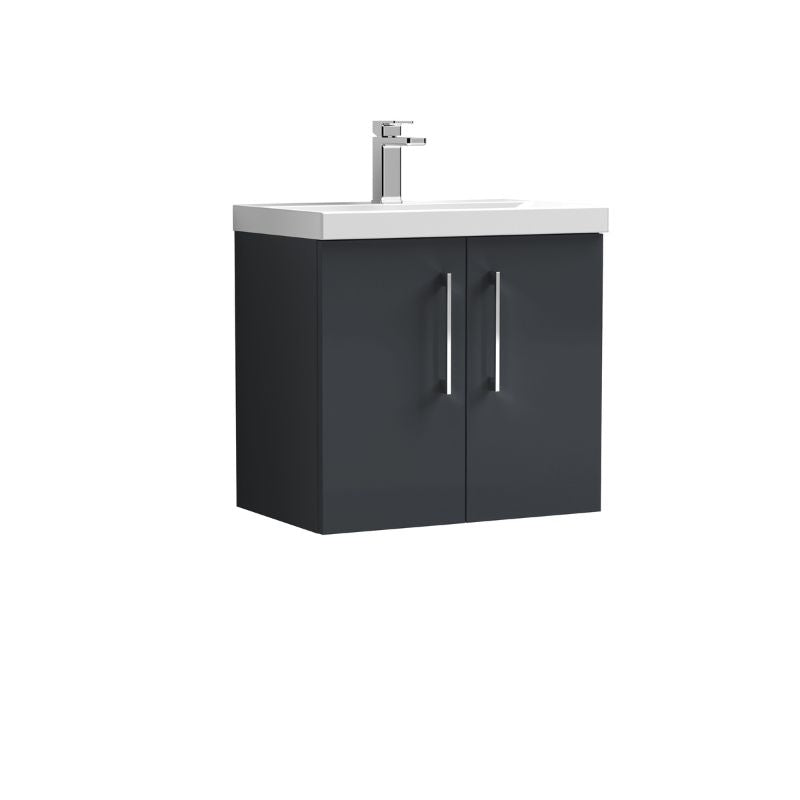 Nuie Arno Wall Hung 2 Door Vanity & Basin 3 (1 size, 8 colours) - Brand New Bathrooms