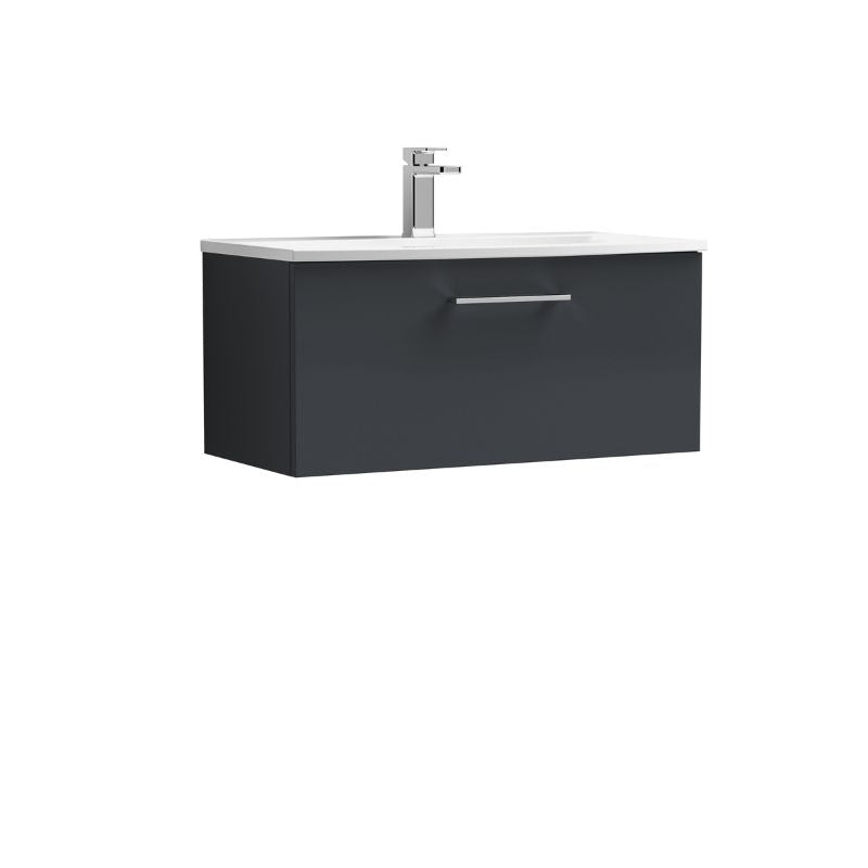Nuie Arno Wall Hung 1 Drawer Vanity & Basin 4 (1 size, 9 colours) - Brand New Bathrooms
