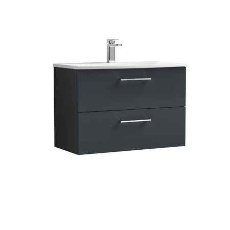 Nuie Arno Wall Hung 2 Drawer Vanity & Basin 4 (1 size, 9 colours) - Brand New Bathrooms