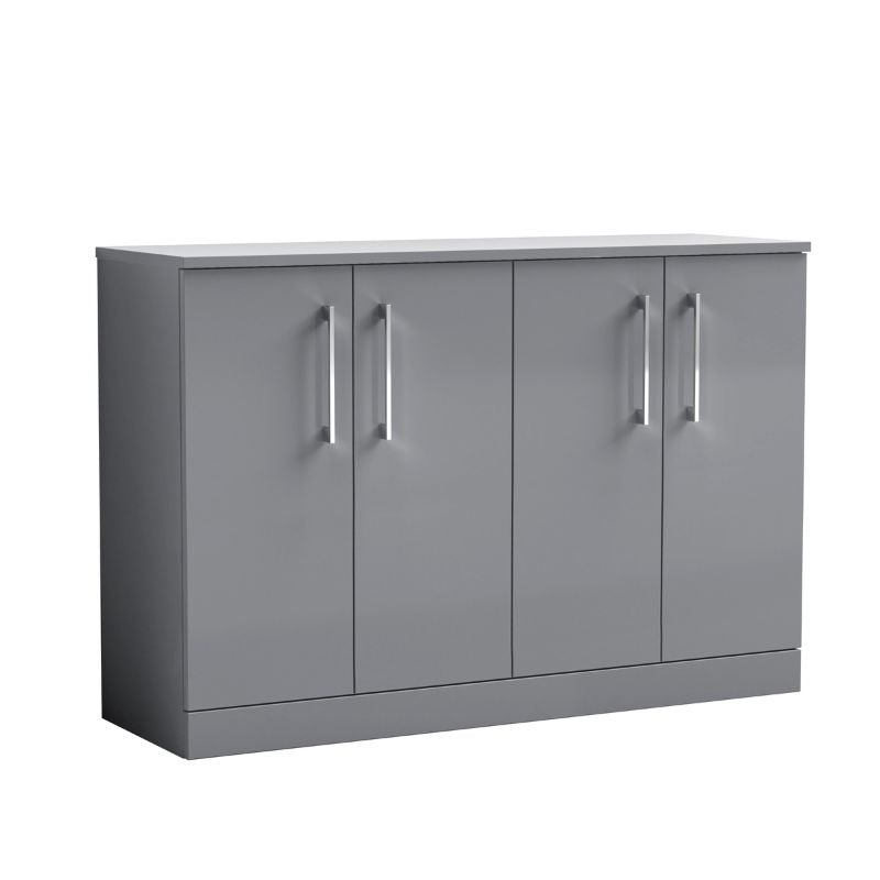 Nuie Arno Floor Standing 4 Door Vanity & Worktop (1 size, 9 colours) - Brand New Bathrooms