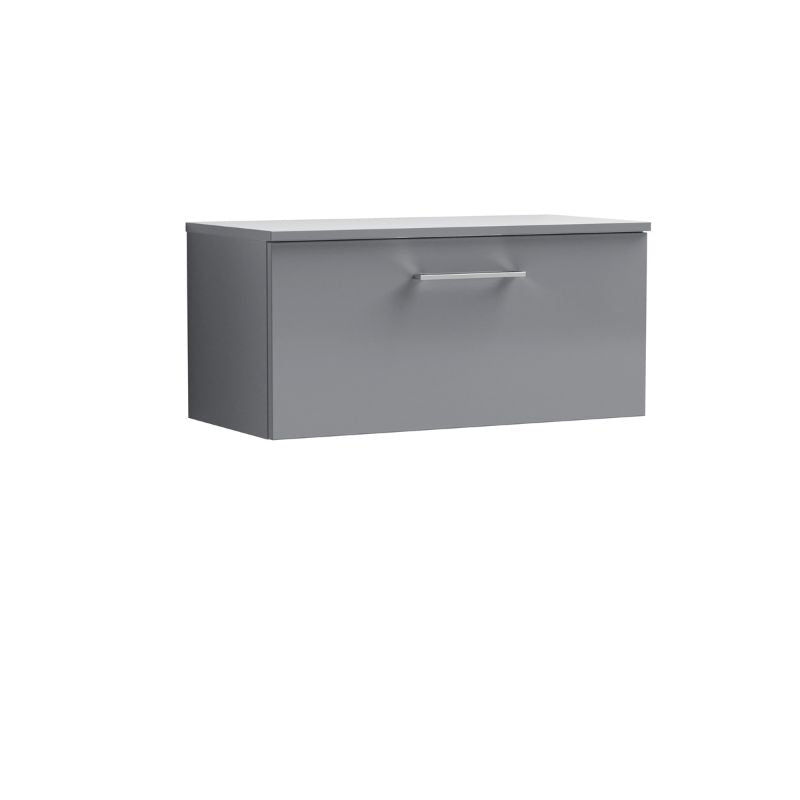 Nuie Arno Wall Hung 1 Drawer Vanity & Worktop (1 size, 9 colours) - Brand New Bathrooms