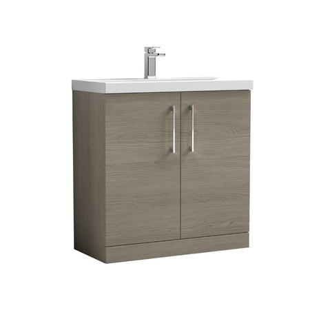 Nuie Arno Floor Standing 2-Door Vanity & Mid-Edge Basin (1 size, 9 colours) - Brand New Bathrooms