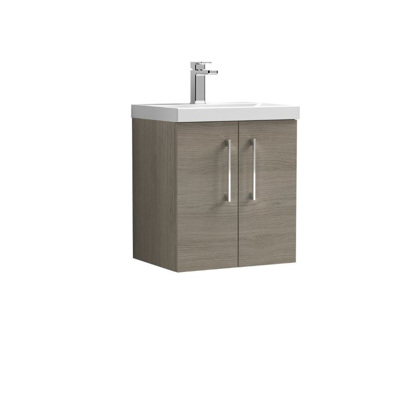 Nuie Arno Wall Hung 2 Door Vanity & Basin 3 (1 size, 8 colours) - Brand New Bathrooms