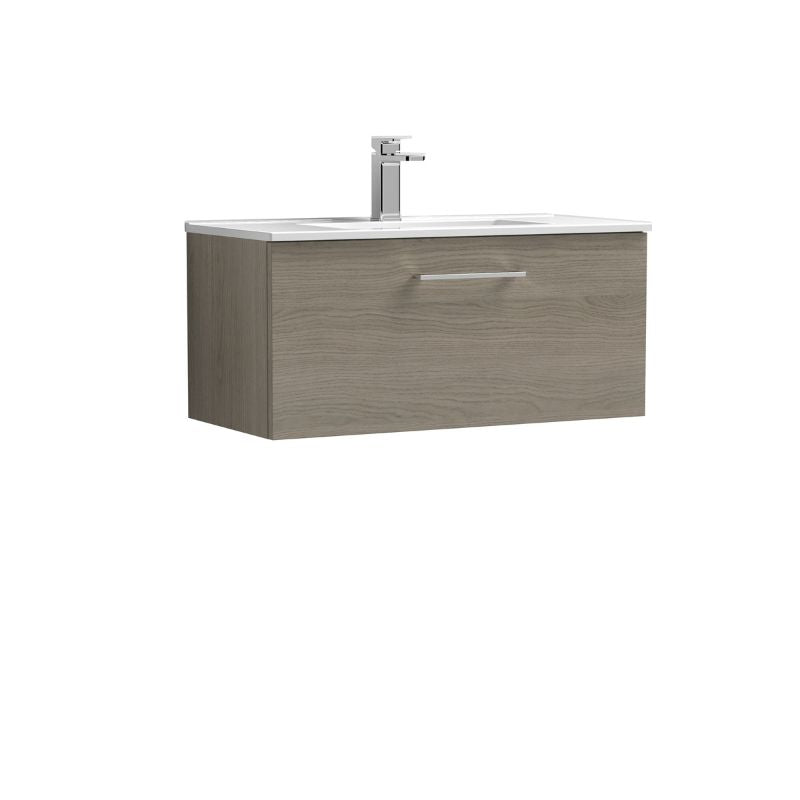 Nuie Arno Wall Hung 1 Drawer Vanity & Basin 2 (1 size, 9 colours) - Brand New Bathrooms
