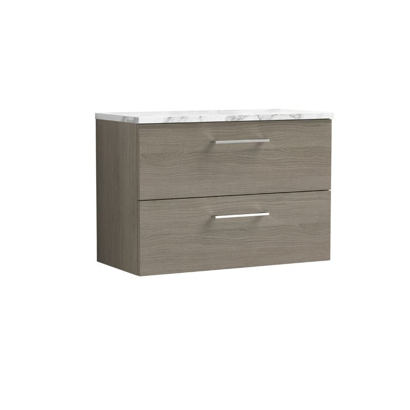 Nuie Arno Wall Hung 2 Drawer Vanity & Laminate (1 size, 2 styles, 9 colours) - Brand New Bathrooms